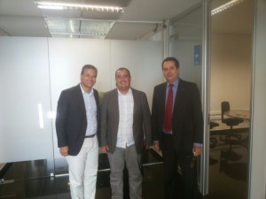 Prefeito Danilo Gleic durante a reunião no SEBRAE
