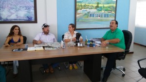 Prefeito Danilo Gleic durante reunião com o secretariado